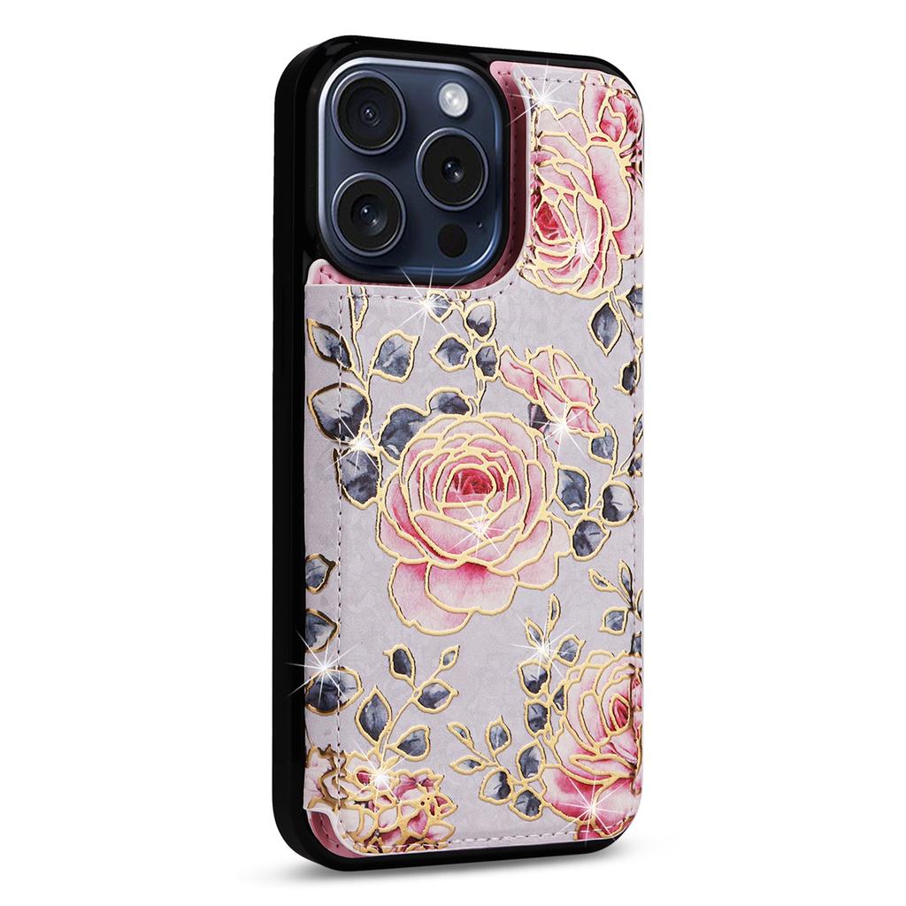 For iPhone 15 Pro Case Kickstand Drop Protection Shockproof Phone Shell