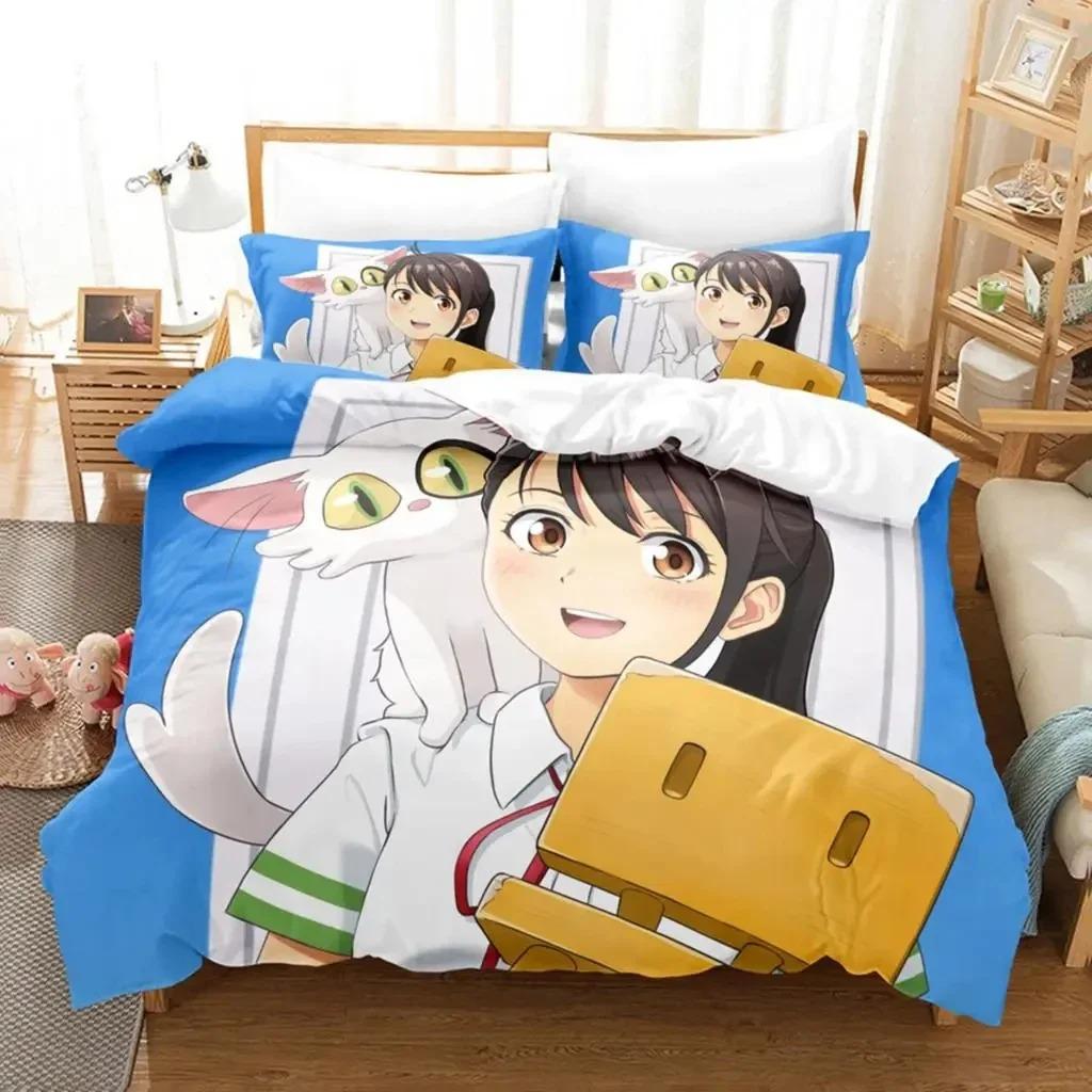 Anime Movie Suzume No Tojimari Bedding Set Boys Girls Twin Queen Size Duvet Cover Pillowcase Bed Kids Adult Home Textile