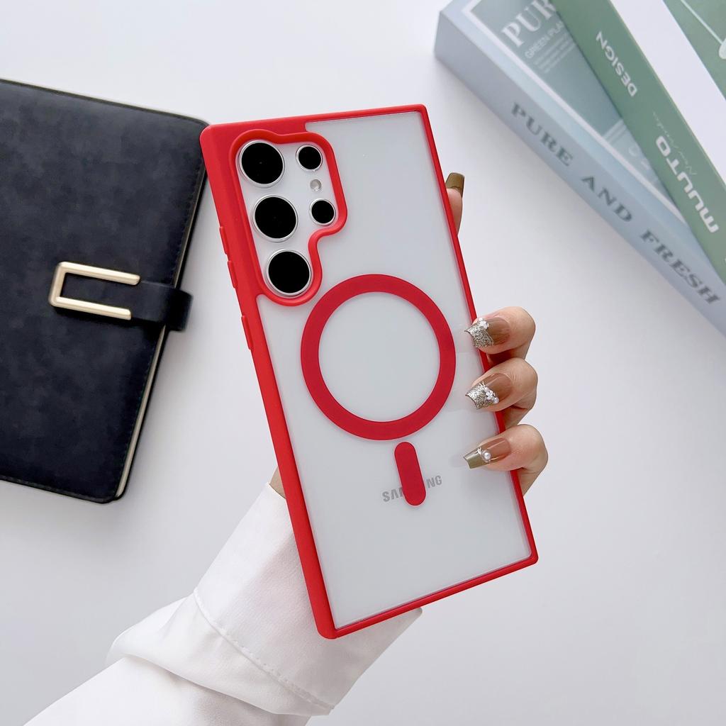 Samsung SUltra mobile phone case MagSafe magnetic suction SEdge skin feeling S transparent A protective case