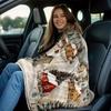 Cozy Winter-Themed Flannel Throw Blanket - Soft, Lightweight & Durable for Sofa, Bed, Travel & More - Perfect Gift for Family