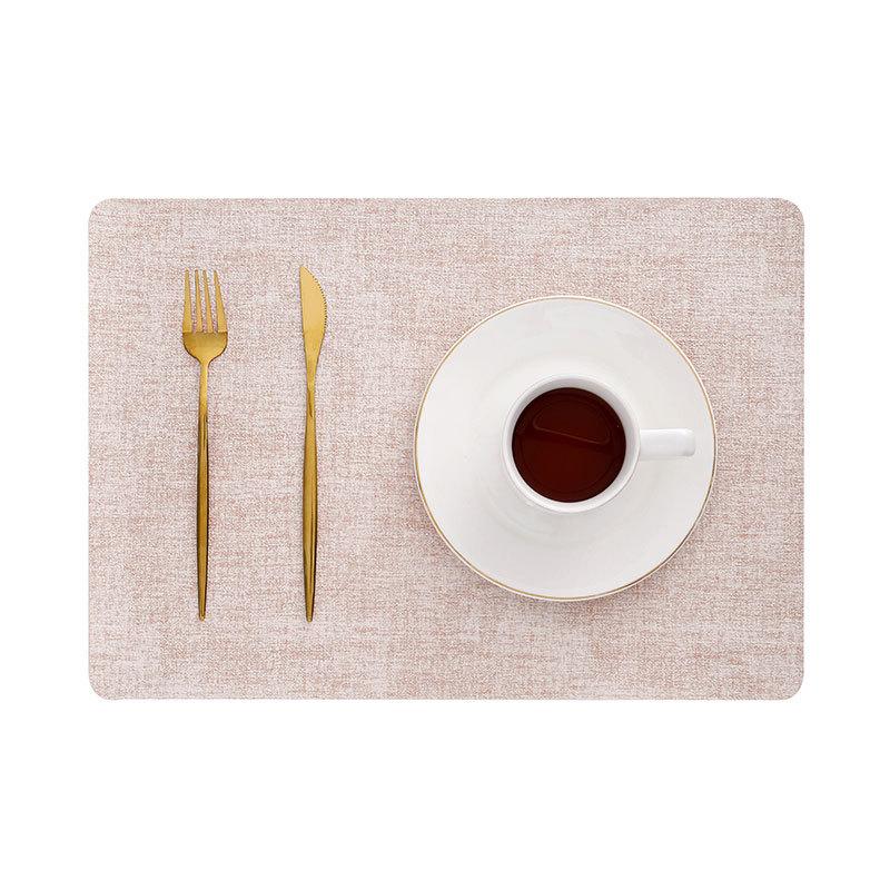 

1/4/6PCS Faux Leather Cream Placemats for Dining and Kitchen Table Washable Place Mats Non-Slip PU Table Mats for Homing Outdoor 1pc 30x45cm