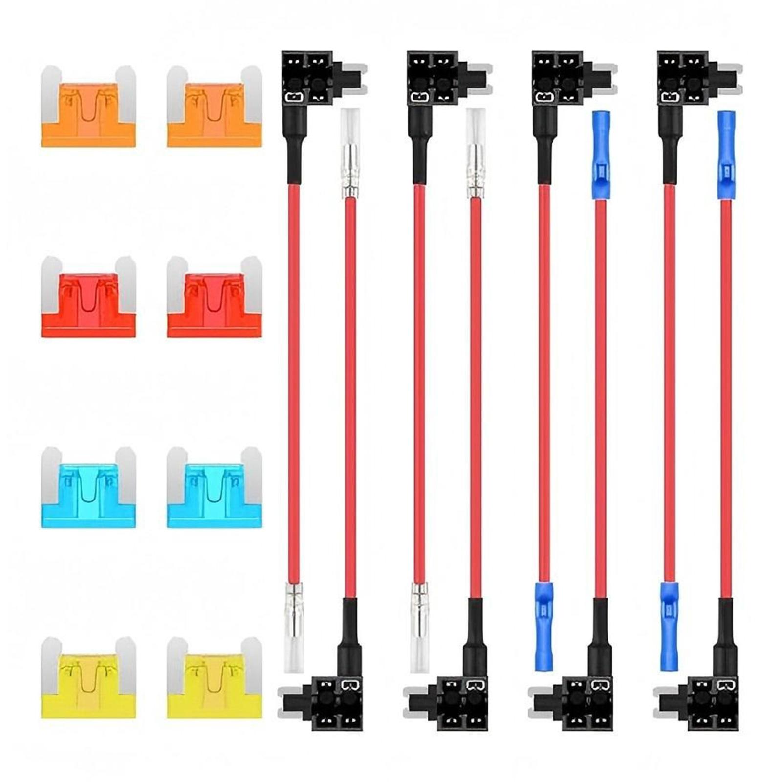 

Vehicle Fuses Holder Set with Standard Blade Fuses&Puller for Efficient Circuit Protections Secure Electrical Connection