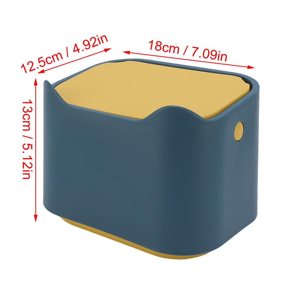 Cat Litter Trash Can with Press Type Lid Multifunctional Cat Poop Garbage Container Bin for Home