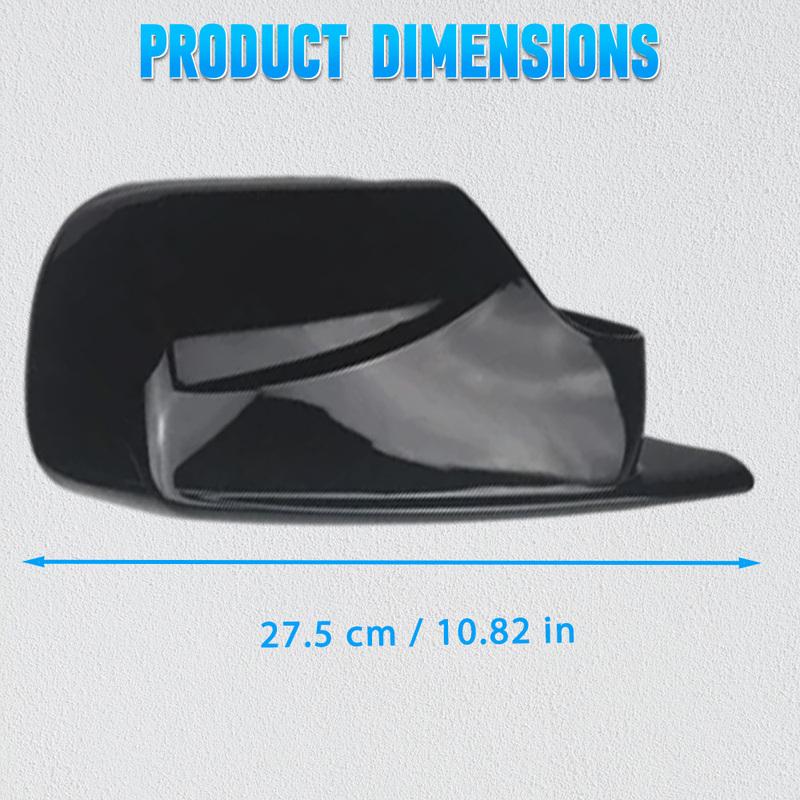 2Pcs Car Rearview Side Mirror Cap Cover Left Right for For BMW 3 Series E46 Sedan Hatchback Touring  51168238375, 51168238376