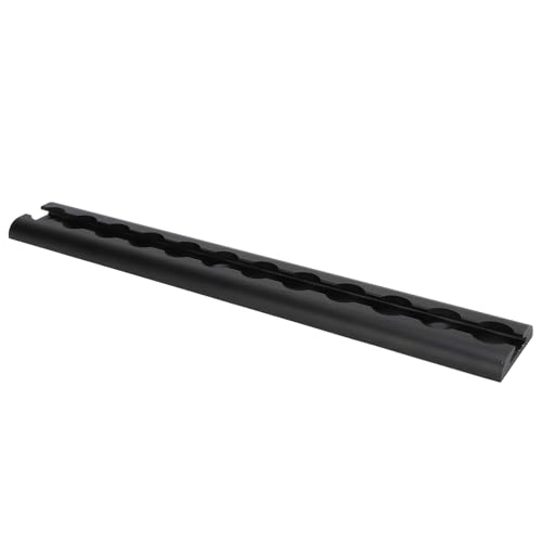 EBTOOLS L-Track Rails with Drilled Holes for Load Securing, Aluminum Airline Rails for Truck Beds (30mm), Black
