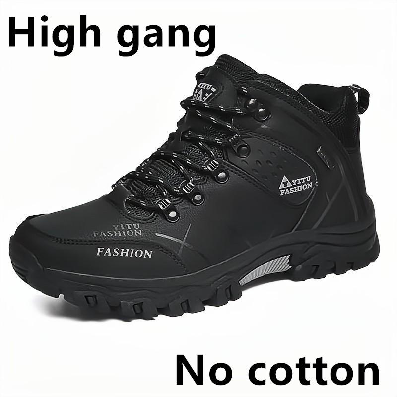 Men's Sneakers Mountaineering Boots Waterproof Leather Hiking Boots Warm Winter Shoes for Men Snow Boots Outdoor Trekking Shoes