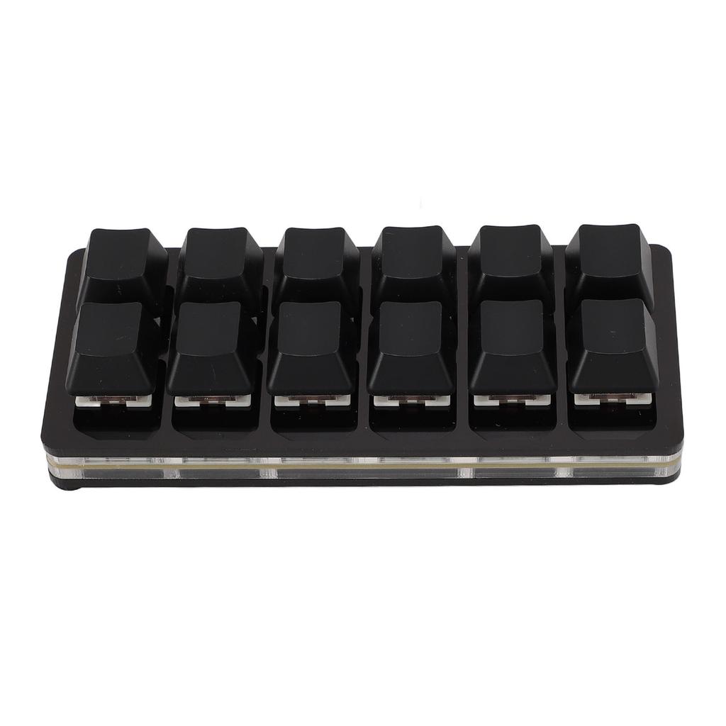 12 Key Gaming Keyboard USB Type C Wired Programmable RGB Multifunctional Small Mechanical Red Switch Gaming Keyboard