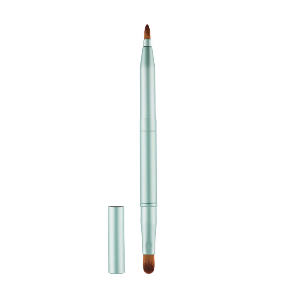 Portable Dustproof Make Up Tool Double Head Retractable Lip Gloss Wands Lipstick Applicators Lip Brush Cosmetic Brush