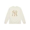 MLB MONOGRAM FW24 Sweatshirt Unisex Dark Cream 3AMTM0946-50CRD