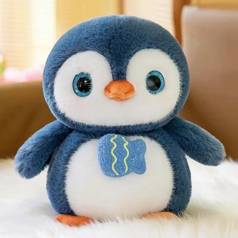 Cute Blue Penguin Plush Toy Soft Fat Penguin Stuffed Dolls Sleeping Companion Doll Home Decor Children's Easter Birthday Gift