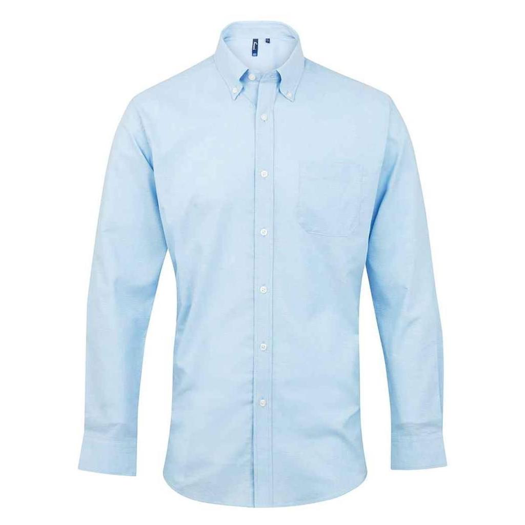 Premier Mens Signature Oxford Long-Sleeved Formal Shirt