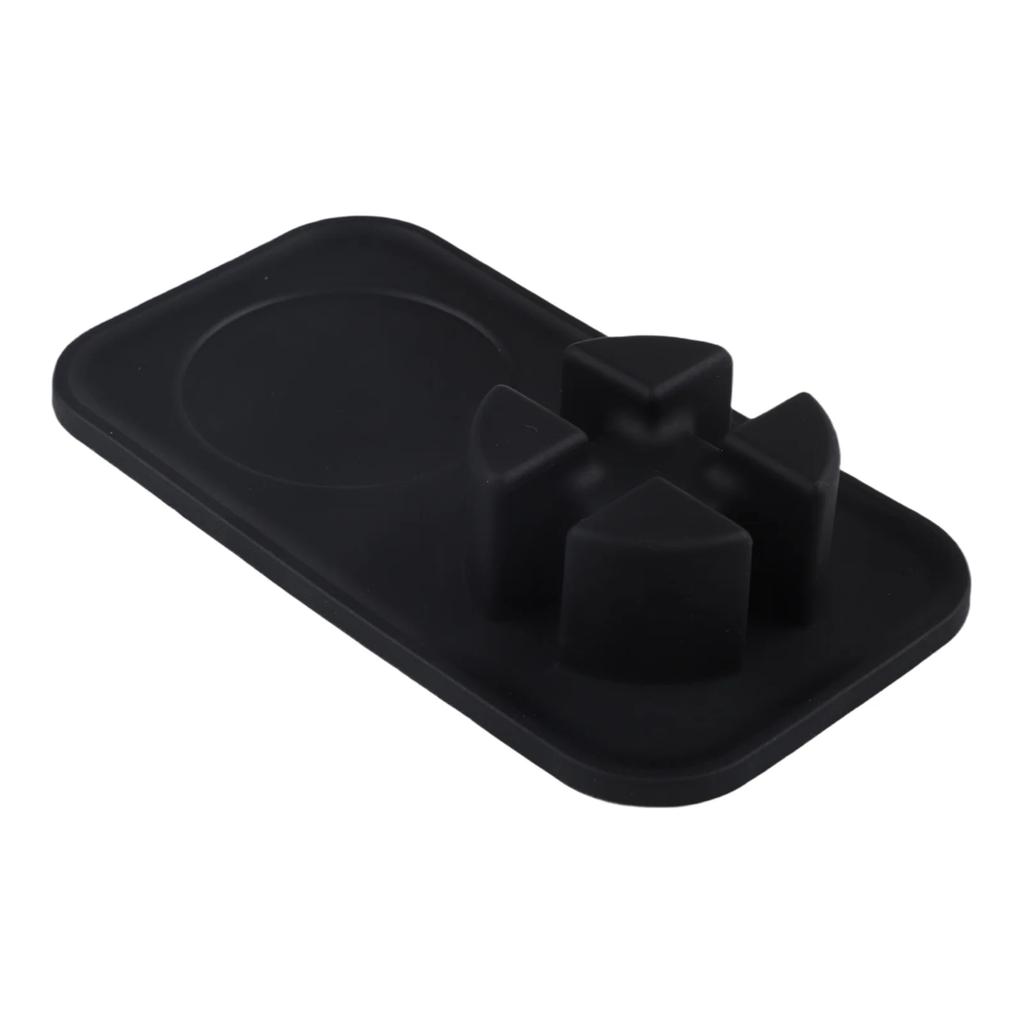 For NJ ES601 Espresso Tamping Mat Black Silicone Tamping Mat Stability For Precise Tamping Food-grade Silicone