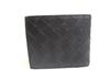 Authentic BOTTEGA VENETA Intrecciato Black Blue Leather Bifold Wallet Compact Wallet #a425  Refurbished
