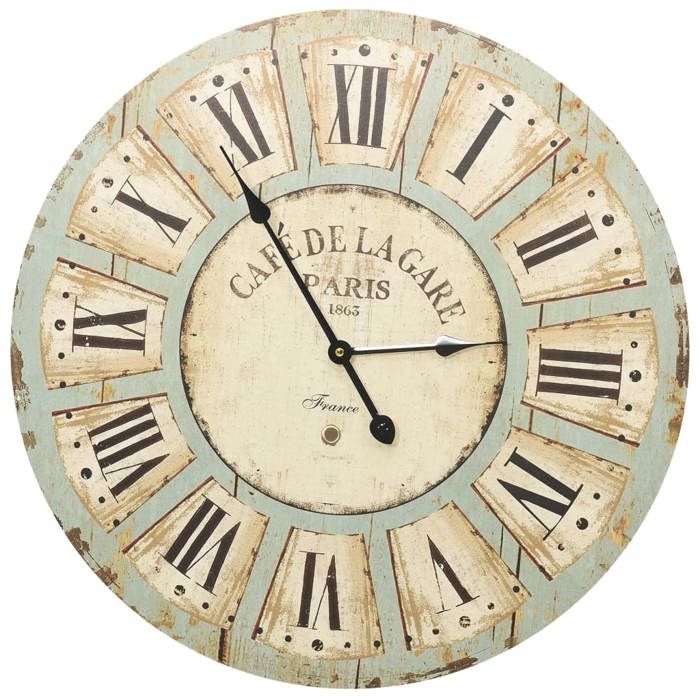 VidaXL Horloge Murale Horloge Analogique Horloge Décorative Salon Salle de Séjour Chambre à Coucher Maison Intérieur 325183