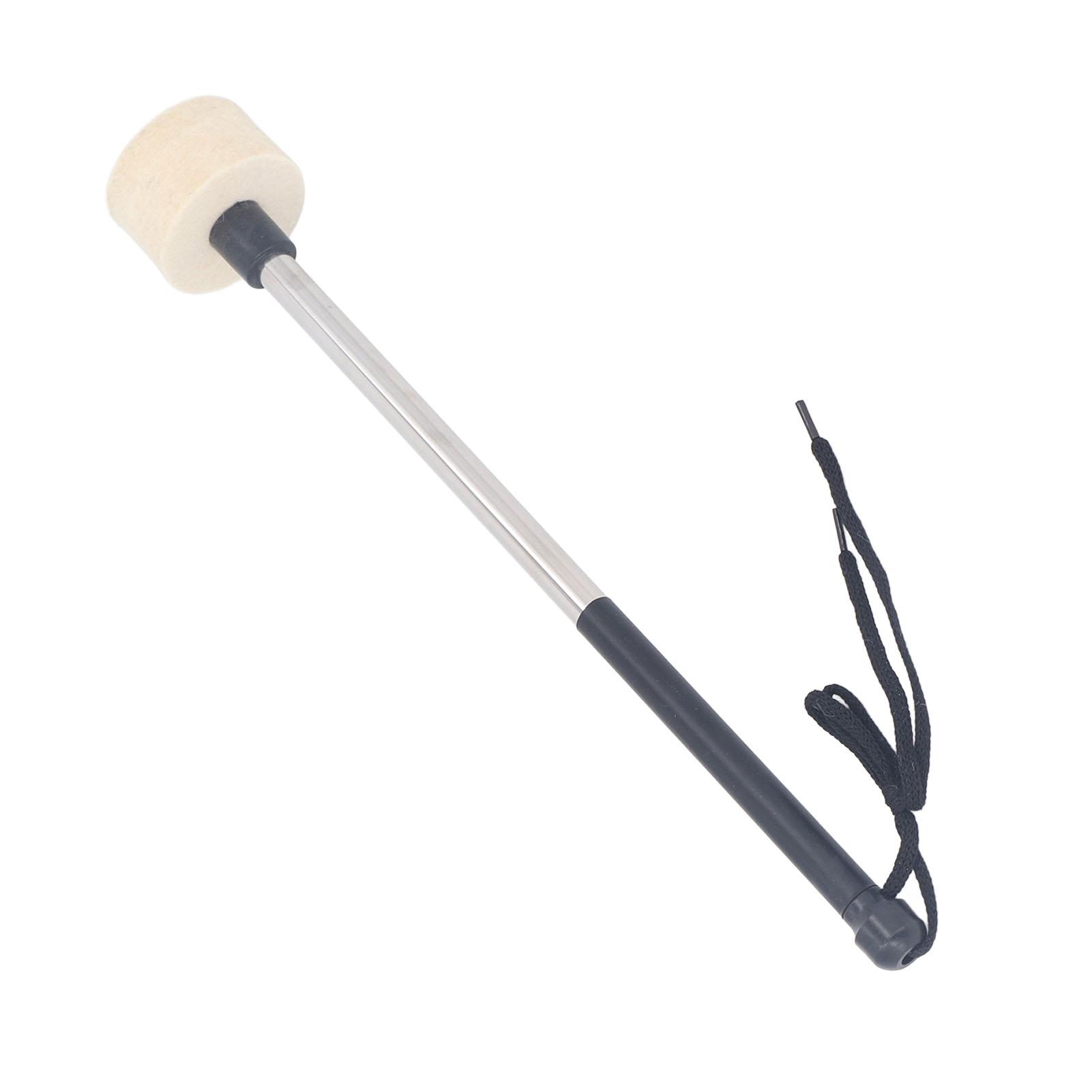 

Головка из шерстяного фетра, голень, ручка из нержавеющей стали, нескользящая, мягкий фетр, молоток литавры