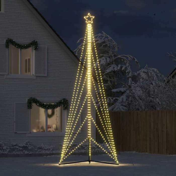VidaXL LED Christmas Tree 861 LEDs Warm White 478 Cm, Christmas Light, LED Christmas Light, Outdoor Christmas Light, 4016424