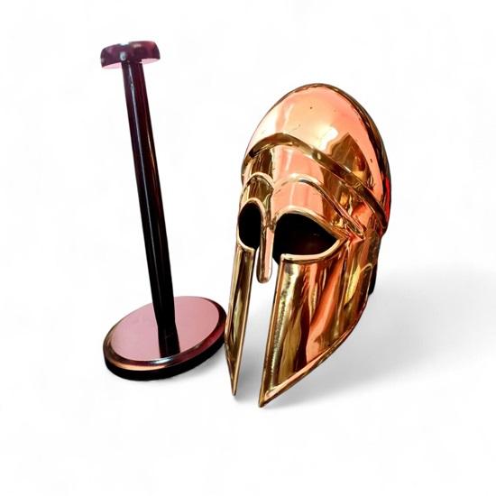 Medieval Wearable Greek Brass Corinthian Helmet with Stand Knight helmet Warrior Helmet Gift For Him