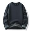 Fashion Sweater Men's New Spring, Autumn and Winter Solid-colour Padded and Thickened Hoodie Tide Couple Round Neck Jacket Tops