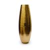 Metallic Finish Metal Extra Large Oval Hammered Vase for Home Decor - 23 Inch Tall, Handcrafted Hammered Metal Vase for Home Décor,