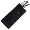 Inden Glasses Sack 4203 Black Deerskin x Black Lacquer Dragonfly Pattern Soft Type 16cm x x [Indenya] 7.3cm 1.8cm