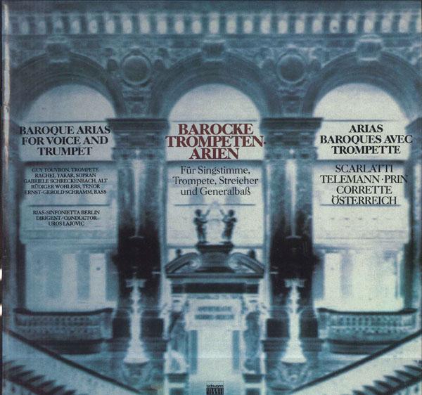 

LP Record UROS LAJOVIC RIAS SINFONIETTA BERL Barocke Trompetenarien AMS3533F SCHWANN 1982 Germany Classical Used