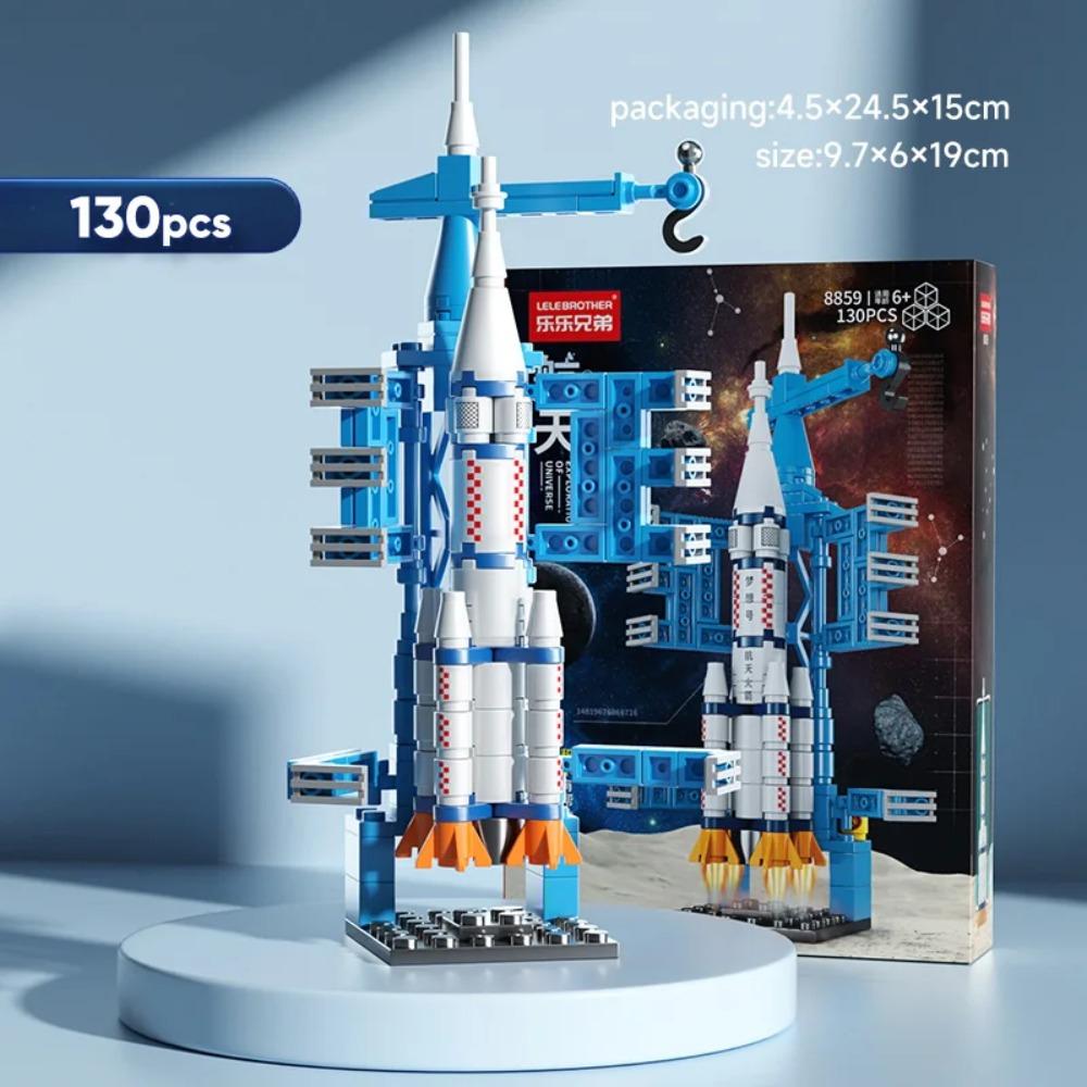 

ToylinX Launch Center Lunar Lander Model Building Blocks Spaceship Spaceport Figure Shuttle Rocket Bricks Construction Toys