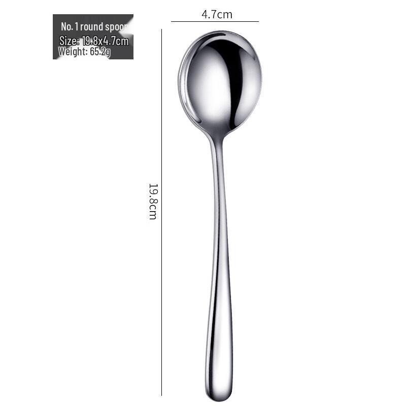 

ZISIZ 316L Stainless Steel Deep Round Spoons