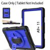 360 Rotating Tablet Case A9 Plus A11 Shockproof Anti-Slip Silicone Cover With Stand Magnetic Full Protection