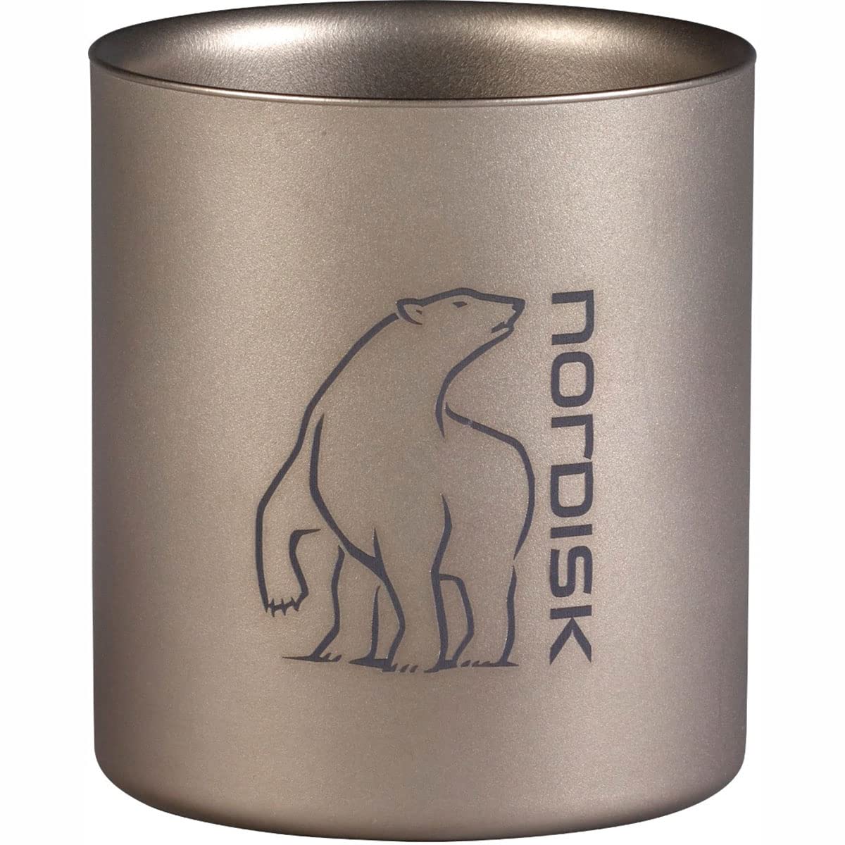 

NORDISK Outdoor Camping 220ml Japanese 119010 Mug, Titanium, Double-Walled, [Official Product]