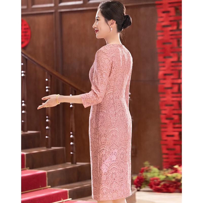 Elegant Lace Mother of the Bride Banquet Dress