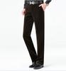 2025 Autumn Men's Corduroy Business Casual Mid-Rise Straight-Leg Pants