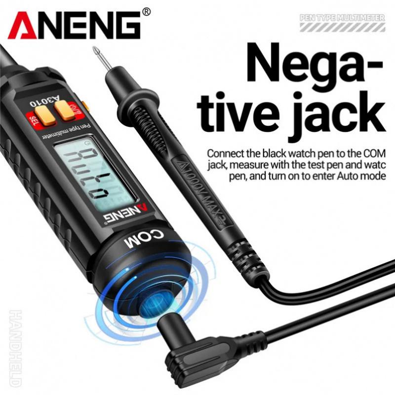 ANENG A3010 Pen-Type Multimeter 4000 Counts Digital True-RMS Backlight Multi Meter Auto Range Tester LCD Electrician Tester Tool