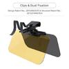 Easy Install Universal Shatterproof Anti Glares Visors 180 Degree Adjustable Fit SUV Truck Cars High Clear Lens Compacte
