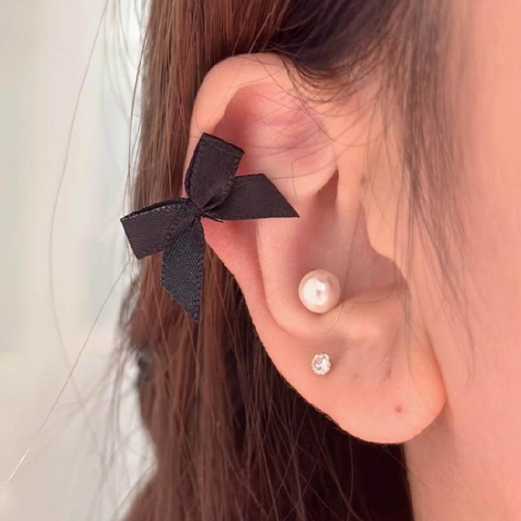 Bowknot Ear Studs Helix Piercing Titanium Steel Earrings Women Bow Studs Earrings