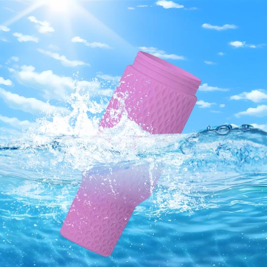 Silicone Cup Liner for 40 Oz Thermal Cups Reusable Thermal Insulation Durable Food-Grade Drinkware Accessory for Parties Outdoors