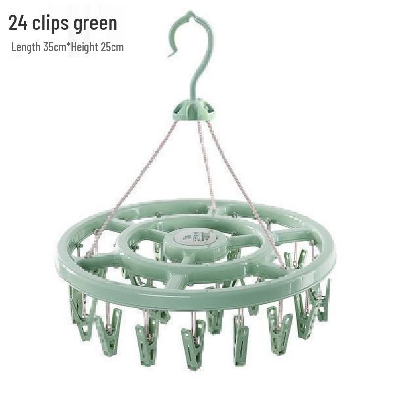 Bold Multifunctional Windproof Drying Hanger with Multi-Clip for Clothes and Socks