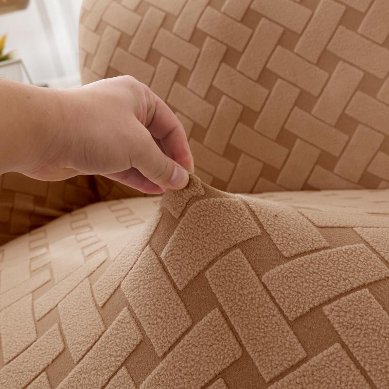 Thick Jacquard Sofa Seat Cushion Cover Funiture Protector Couch Covers for Sofas Anti-dust Removable Seat Slipcover Kids Pets