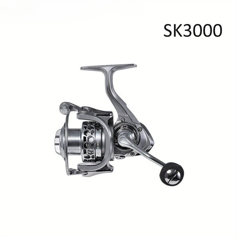Front and Rear Power Output Spinning Reels Stainless Steel Bearings Silver Honeycomb Metal Wire Cup Long-range Casting Suitable for All Waters