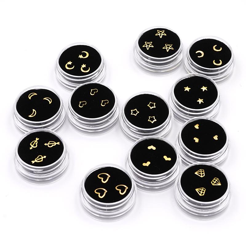 1Box Diamond Bur Dental Material Teeth Whitening Studs Denture Acrylic Teeth Crystal Ornament Oral Hygiene Tooth Decoration