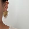 European and American Geometric Metallic Stud Earrings - Creative and Unique Style for Women