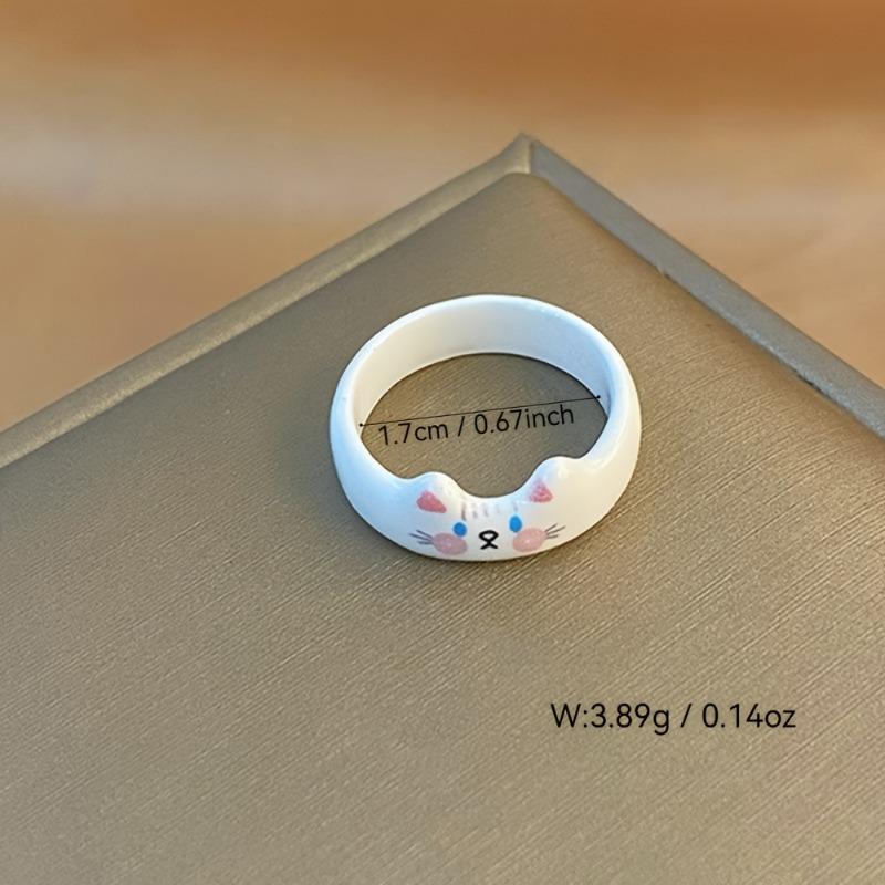 2026 Mode Kreativ Niedliche Katze Tropfglasur Damenring, Valentinstags Neujahrsgeschenk