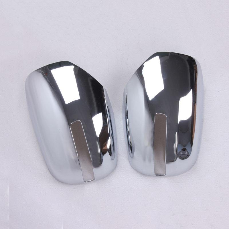 2Pcs Car ABS Chrome Rear View Side Mirror Cover Trim For Mitsubishi Triton / L200 2015 - 2017 Car Styling