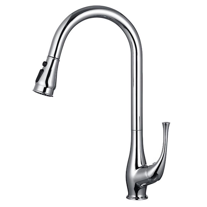 TLXT Kitchen Sink Faucet with Pull-Out Sprayer
