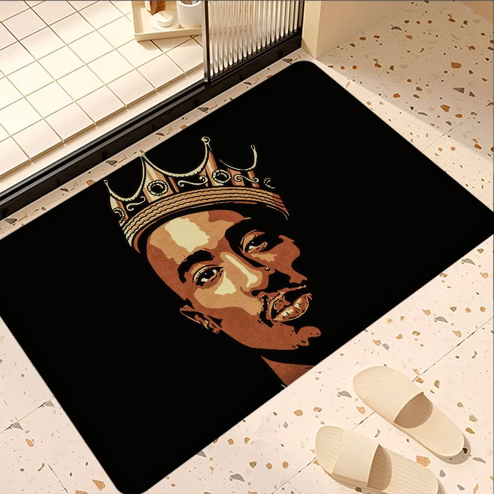 Rapper T-Tupac S-Shakur Küchenmatte Billiger Rutschfest Modernes Wohnzimmer Balkon Bedruckt Modernes Wohndekor