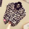 Damskie letnie bluzki w stylu Topy damskie casualowe krótkie rękawy typu nietoperz kołnierzyk Piotruś Pan Polka Dot nadrukowane Blusas Topy