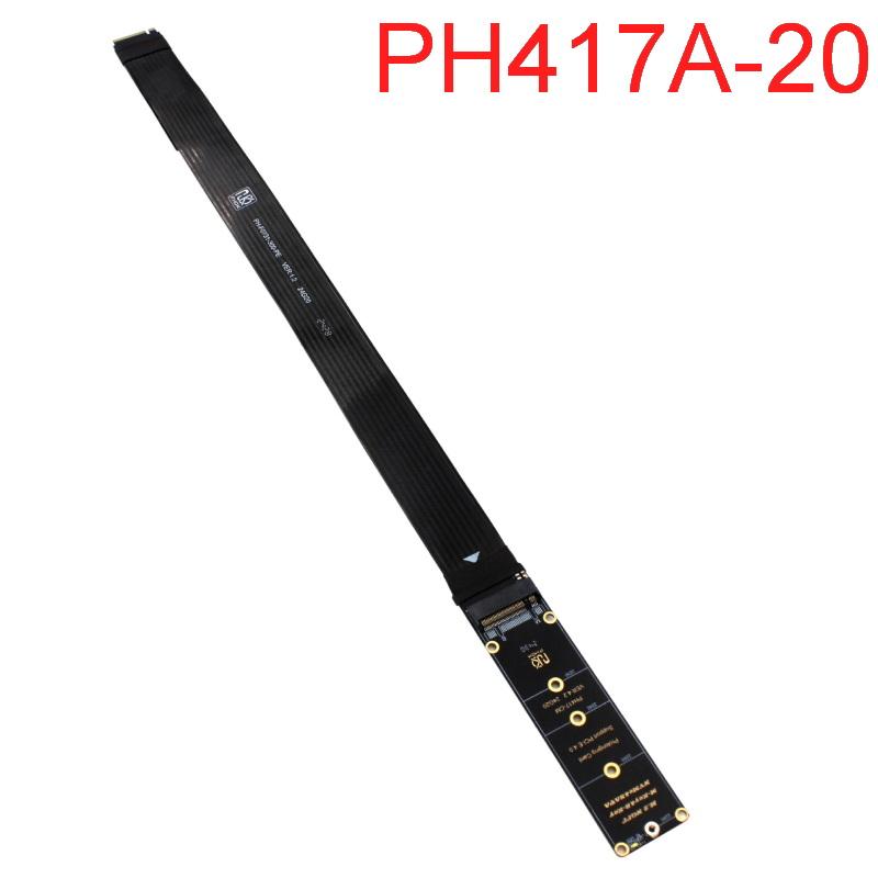 1 Set Riser Card Ssd Adapter Pcie4.0 M.2 M Key Nvme Extension Cable For 2230 2242 2260 2280 M.2 Pci-E / M2 Ngff Sata Ssd