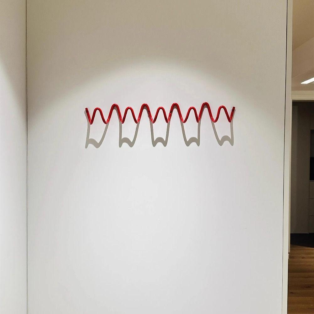 Wavy Shape Metal Wall Hook Minimalist Key Hook Rack Door Back Clothes Hook  Housewarming Gift