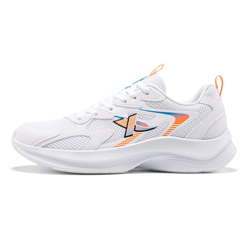 Xtep Ultra Light Comfortable Fashion Shock Absorbing Lightweight Low Top Casual Running Shoes Men sneaker White Orange Blue 875319110028-4