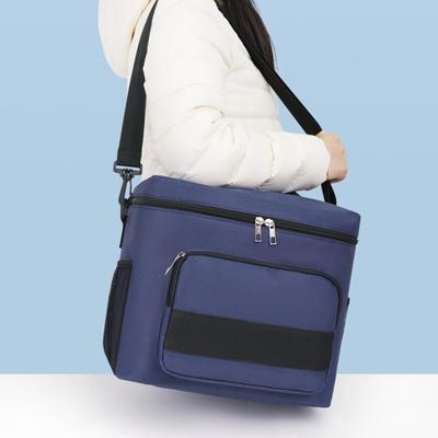 Borsa termica da pranzo portatile con tracolla regolabile, borsa termica da 6 ore per lavoro, viaggi, picnic, Oxford impermeabile, leggera, a prova di perdite, borsa termica