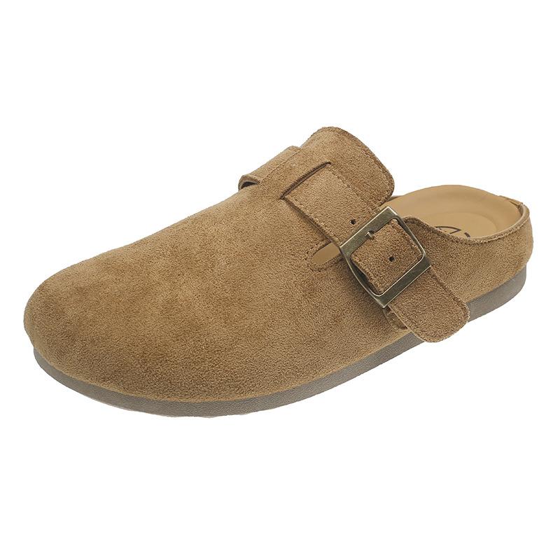 

Туфли женские 2025 новые весенние платформа пробка сумка голова полусабо Бокен обувь носить тапочки женщина 35